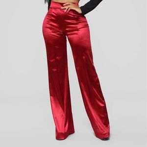 Satin Wide Leg Pants